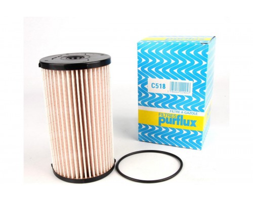 Фильтр топливный (колба № 1K0127400K) VW Caddy III 1.6TDI / 1.9TDI / 2.0SDI 04- C518 PURFLUX (Франция)