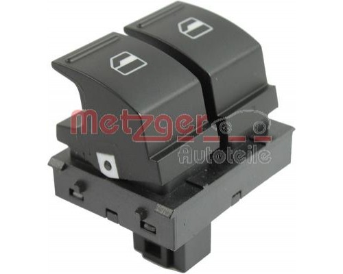 Кнопка стеклоподъемника двойная левая (водительская) VW Caddy III 04- 0916307 METZGER (Германия)