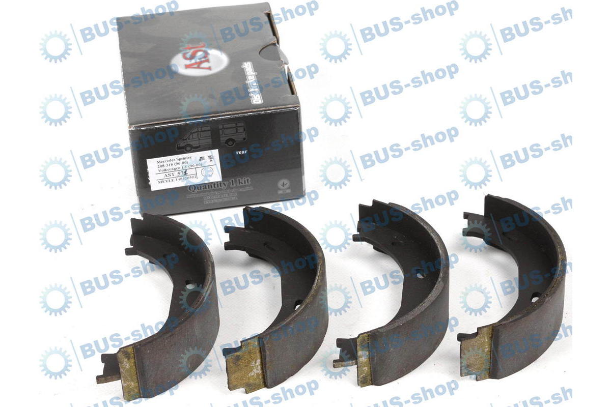 Колодки ручника (без пружинок) MB Sprinter 208-316 1995-2006 AST571 AST Колодки ручника (без пружинок) MB Sprinter 208-316 1995-2006 AST571 AST