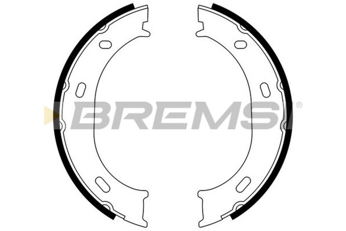 Колодки ручника (без пружинок) MB Sprinter 208-316 1995-2006 GF0306 BREMSI (Италия)