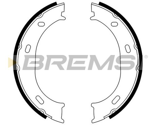 Колодки ручника (без пружинок) MB Sprinter 208-316 1995-2006 GF0306 BREMSI (Италия)