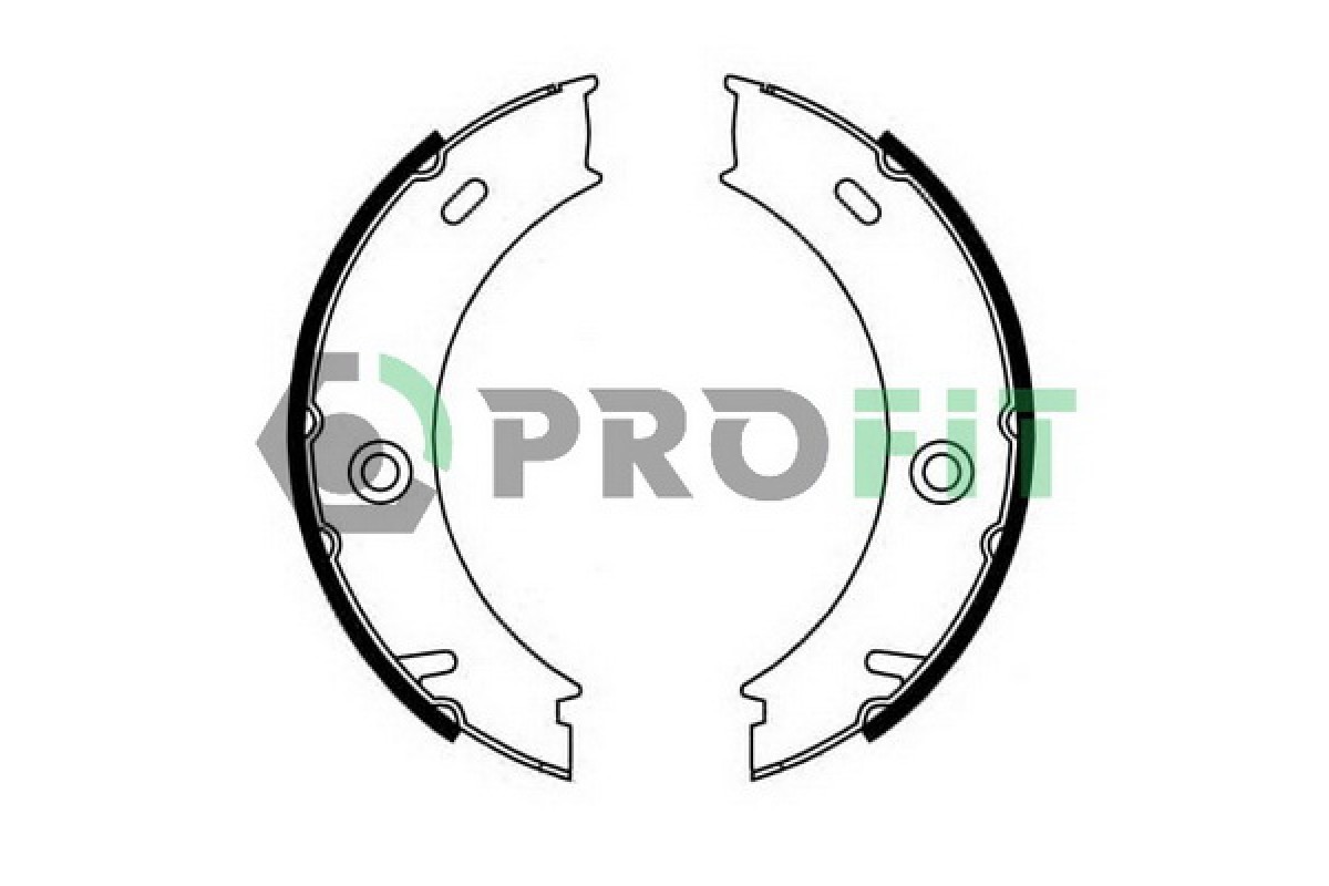 Колодки ручника (без пружинок, со сдвоенным колесом) VW LT 46 1996-2006 5001-0625 PROFIT (Чехия)