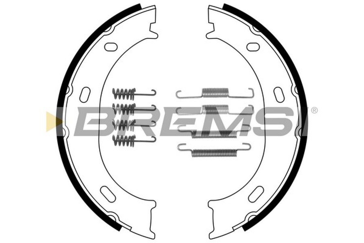 Колодки ручника (c пружинками) MB Sprinter 208-316 1995-2006 GF0306-1 BREMSI (Италия) Колодки ручника (c пружинками) MB Sprinter 208-316 1995-2006 GF0306-1 BREMSI (Италия)