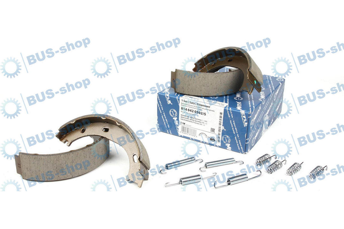 Колодки ручника (с пружинками) MB Sprinter 208-316 1995-2006 0140420502/S MEYLE (Германия) Колодки ручника (с пружинками) MB Sprinter 208-316 1995-2006 0140420502/S MEYLE (Германия)