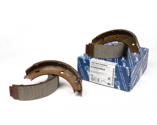 Колодки ручника (с пружинками, со сдвоенным колесом) VW LT 46 1996-2006 0140420402/S MEYLE (Германия)