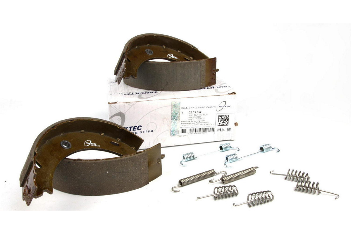 Колодки ручника (с пружинками, со сдвоенным колесом) VW LT 46 1996-2006 02.35.052 TRUCKTEC (Германия) Колодки ручника (с пружинками, со сдвоенным колесом) VW LT 46 1996-2006 02.35.052 TRUCKTEC (Германия)