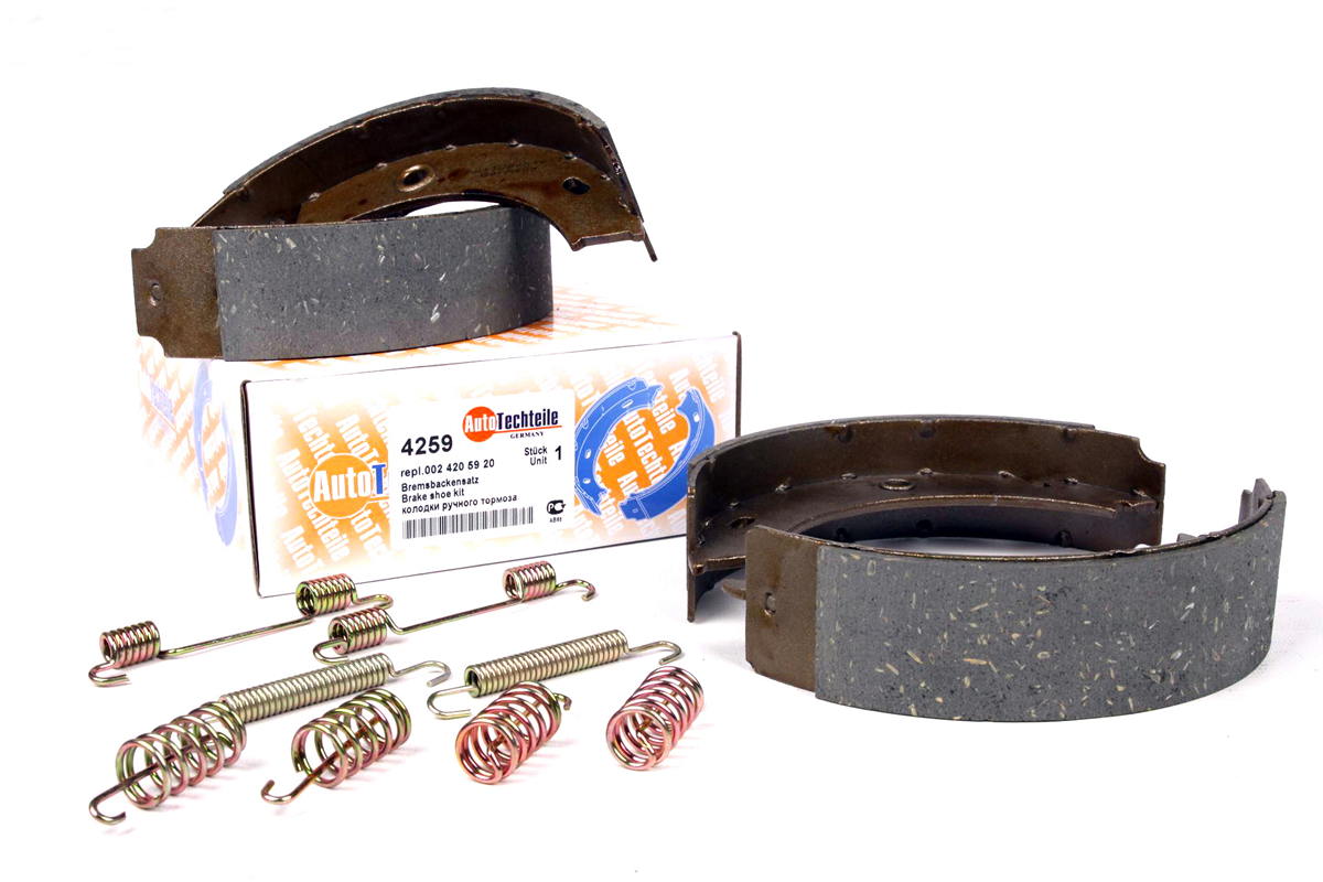 Колодки ручника (с пружинками, со сдвоенным колесом) VW LT 46 1996-2006 4259 AUTOTECHTEILE (Германия)