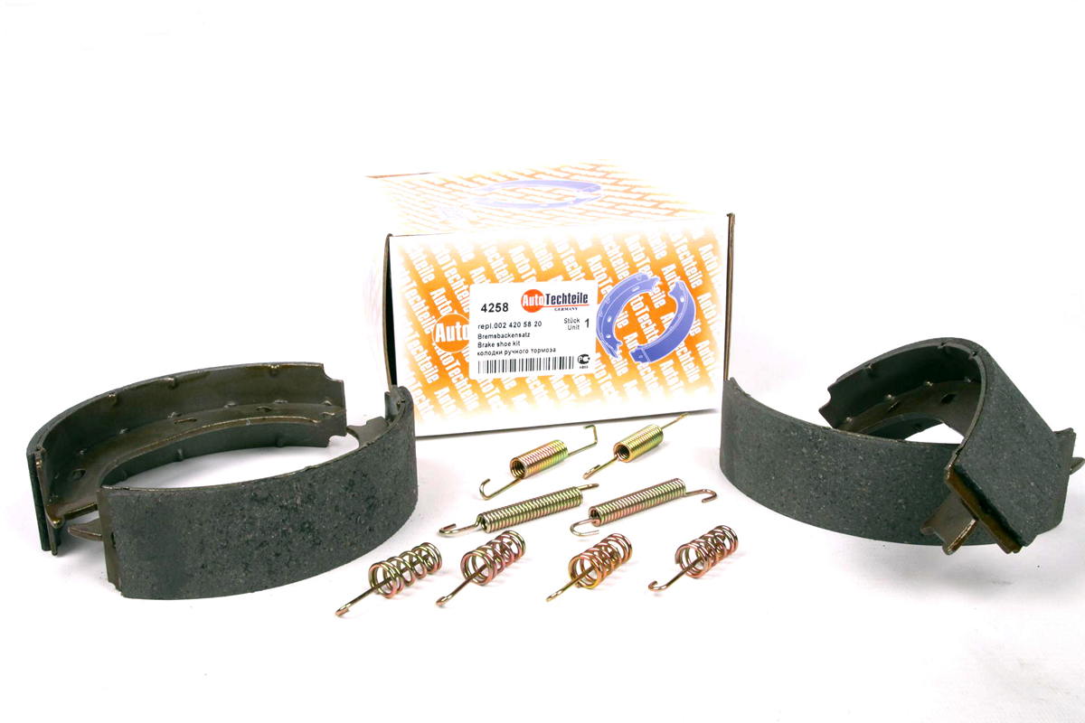 Колодки ручника (с пружинками) VW LT 28-35 1996-2006 4258 AUTOTECHTEILE (Германия) Колодки ручника (с пружинками) VW LT 28-35 1996-2006 4258 AUTOTECHTEILE (Германия)