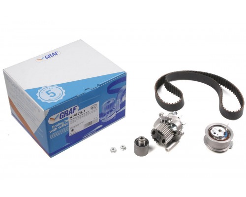 Комплект ГРМ + помпа VW Caddy ІІІ 1.9TDI / 2.0SDI 04-10 KP879-1 GRAF (Италия)