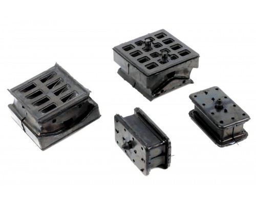 Комплект подушек передней пластиковой рессоры (4шт) MB Sprinter 906 2006- 201175 SOLGY (Испания)