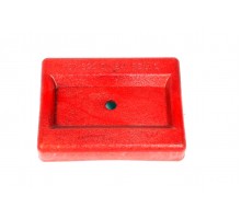 Кронштейн подушки передней рессоры (правый, красный) VW LT 28-46 1996-2006 9013220184 ROTWEISS (Турция)
