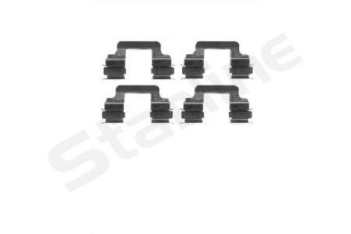 Монтажный комплект задних тормозных колодок VW Transporter T5 2003-2015 BDPR24 STARLINE (Чехия)