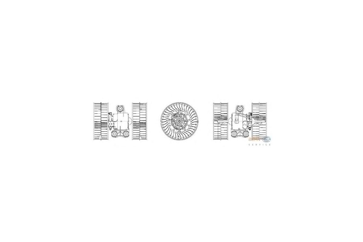 Моторчик печки (без кондиционера) MB Vito 639 2003- 8EW009158-171 HELLA (Германия) Моторчик печки (без кондиционера) MB Vito 639 2003- 8EW009158-171 HELLA (Германия)