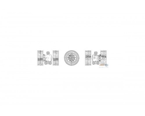 Моторчик печки (без кондиционера) MB Vito 639 2003- 8EW009158-171 HELLA (Германия)