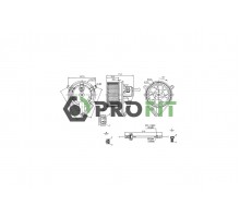 Моторчик печки MB Sprinter 901-905 1995-2006 1860-0001 PROFIT (Чехия)