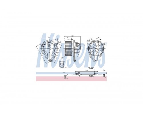 Моторчик печки MB Sprinter 901-905 1995-2006 87039 NISSENS (Дания)