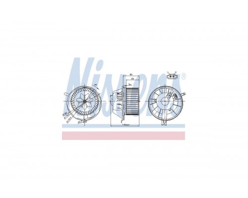 Моторчик печки VW Caddy III 2004- 87034 NISSENS (Дания)