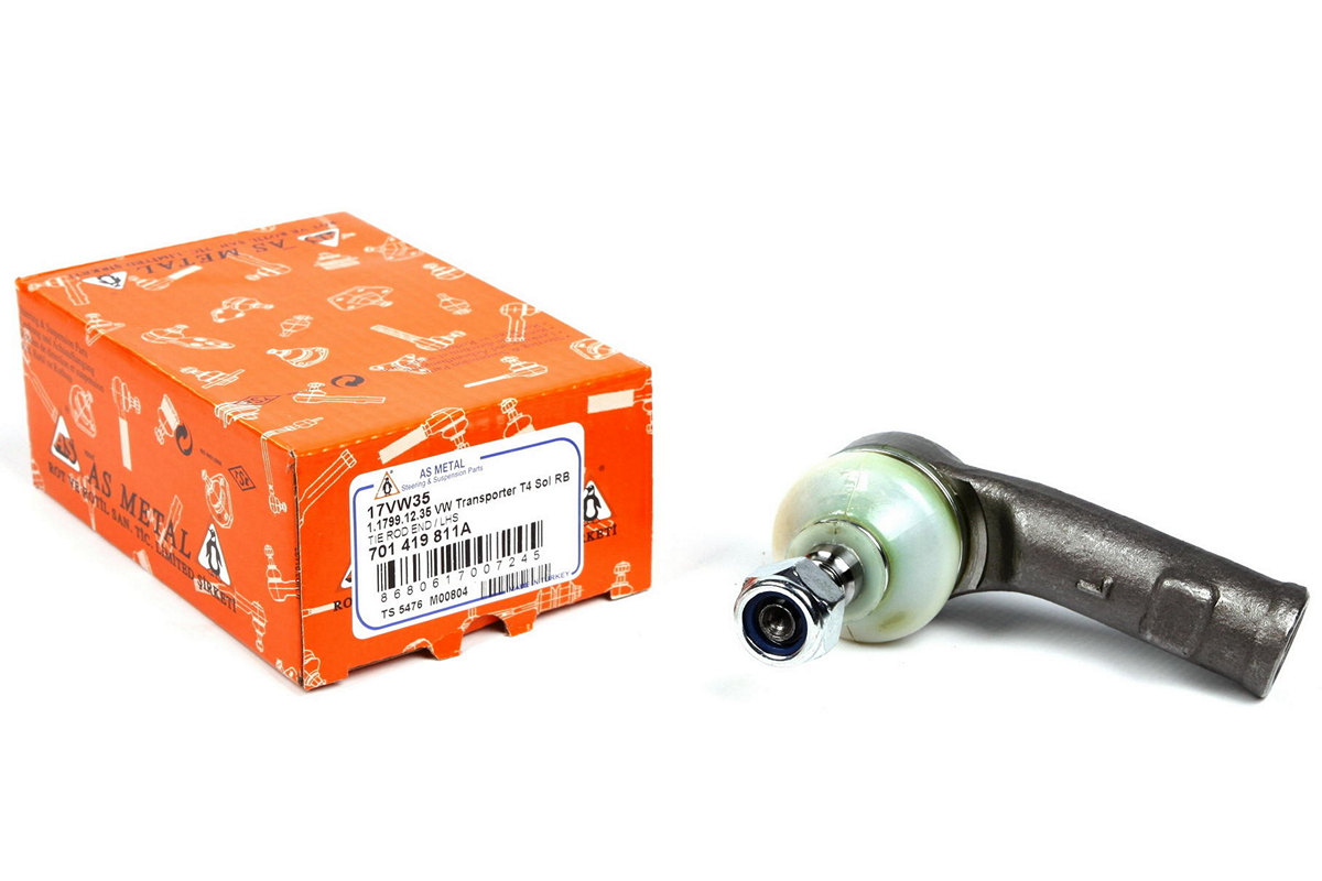 Наконечник рулевой тяги левый (конус 14mm) VW Transporter T4 90-96 17VW35 ASMETAL (Турция) Наконечник рулевой тяги левый (конус 14mm) VW Transporter T4 90-96 17VW35 ASMETAL (Турция)