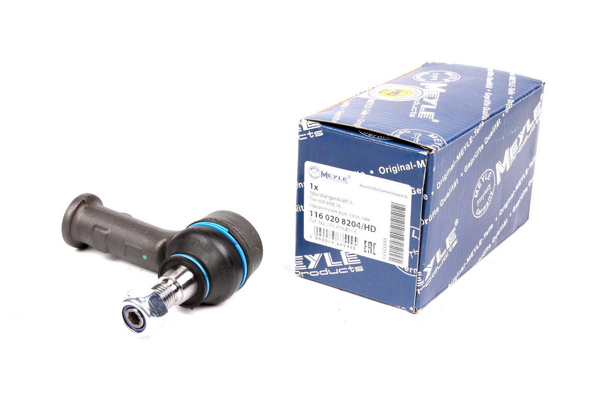 Наконечник рулевой тяги левый (конус 18mm, усиленный) VW Transporter T4 96-03 1160208204/HD MEYLE (Германия) Наконечник рулевой тяги левый (конус 18mm, усиленный) VW Transporter T4 96-03 1160208204/HD MEYLE (Германия)