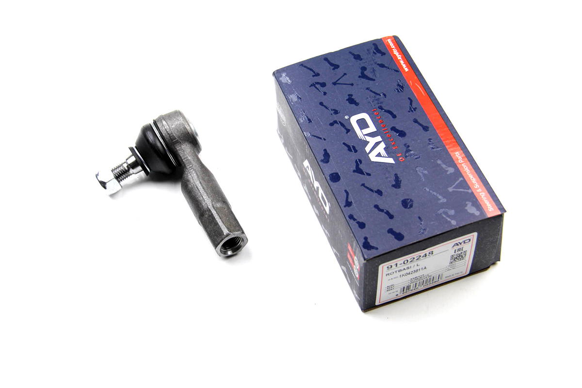 Наконечник рулевой тяги левый VW Caddy III 04- 91-02248 AYD (Турция)