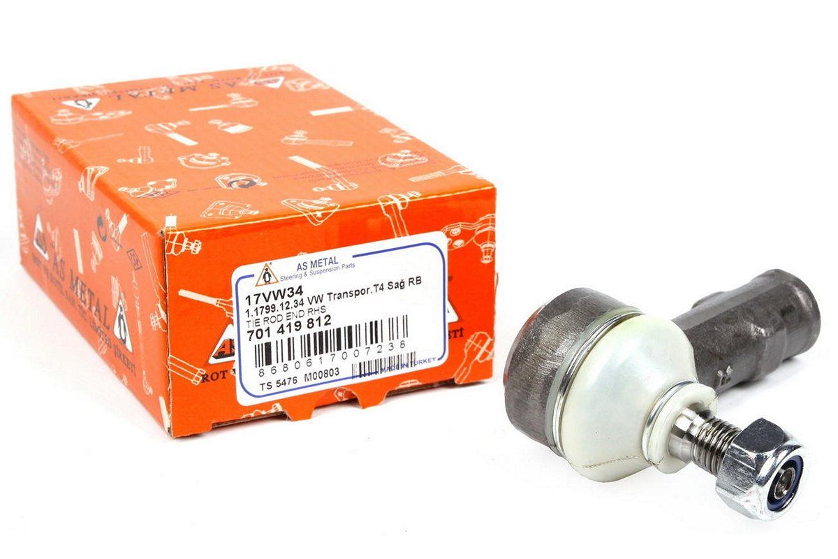 Наконечник рулевой тяги правый (конус 14mm) VW Transporter T4 90-96 17VW34 ASMETAL (Турция)