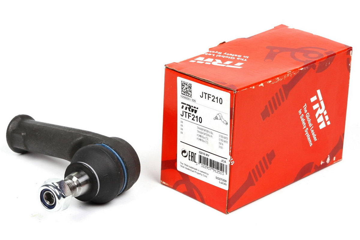 Наконечник рулевой тяги правый (конус 18mm) VW Transporter T4 96-03 JTF210 TRW (Германия) Наконечник рулевой тяги правый (конус 18mm) VW Transporter T4 96-03 JTF210 TRW (Германия)