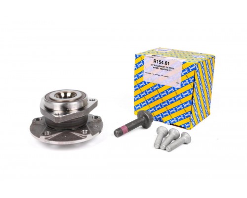 Подшипник ступицы передней (3 болта) VW Caddy III 04- R154.61 SNR (Франция)