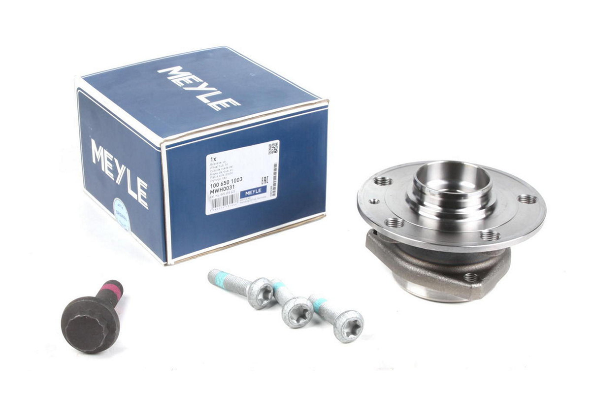 Подшипник ступицы передней (комплект, 3 болта) VW Caddy III 04- 1006501003 MEYLE (Германия)