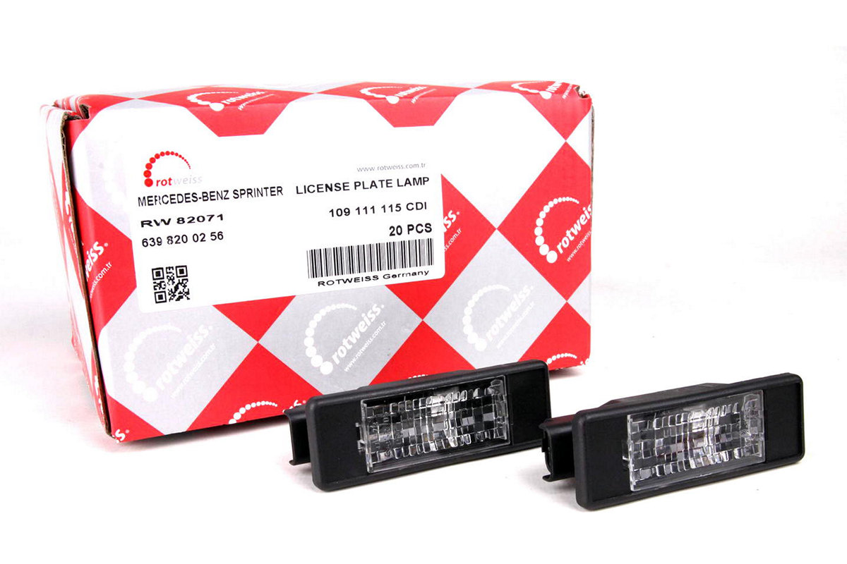 Подсветка номера MB Sprinter 906 2006- RW82071 ROTWEISS (Турция) Подсветка номера MB Sprinter 906 2006- RW82071 ROTWEISS (Турция)