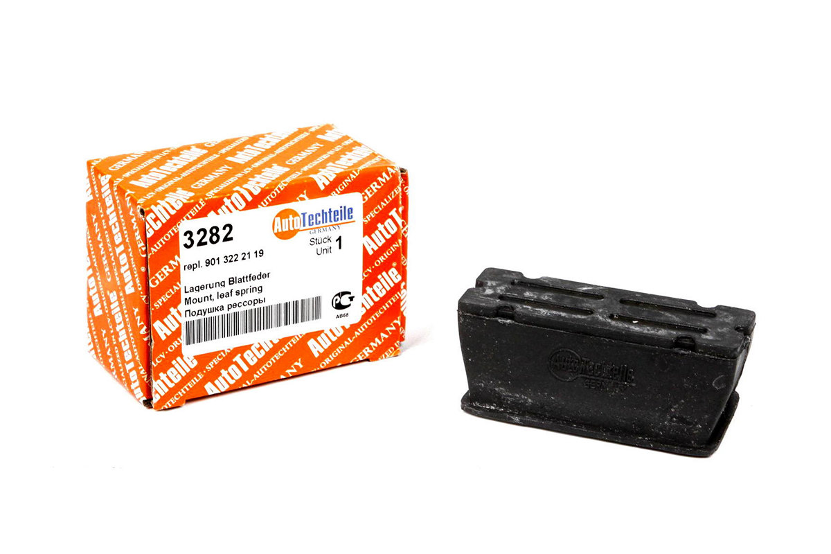 Подушка нижняя (левая) передней пластиковой рессоры VW LT 28-46 1996-2006 3282 AUTOTECHTEILE (Германия)