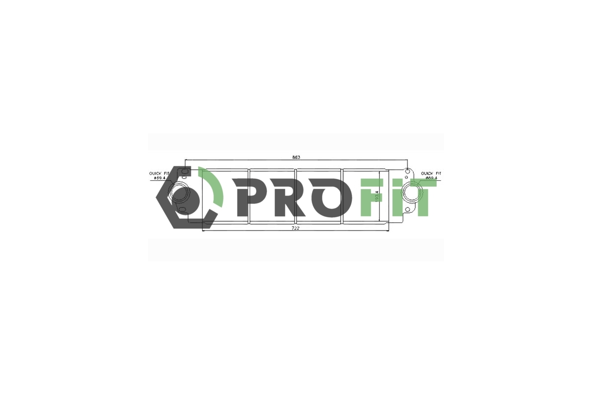 Радиатор интеркулера VW Transporter T5 1.9TDI / 2.0TDI / 2.5TDI 2003-2015 1780-0001 PROFIT (Чехия) Радиатор интеркулера VW Transporter T5 1.9TDI / 2.0TDI / 2.5TDI 2003-2015 1780-0001 PROFIT (Чехия)