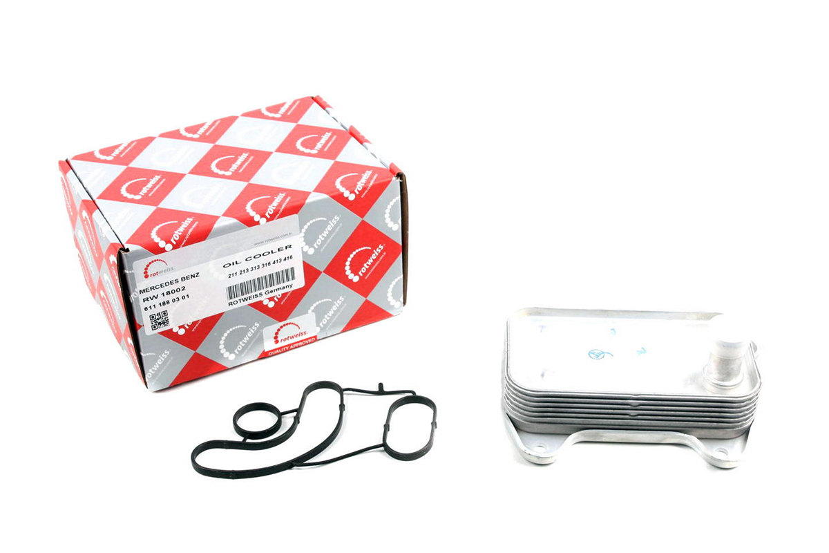 Радиатор масляный / теплообменник (двигатель OM646) MB Sprinter 906 2.2CDI 2006- RW18002 ROTWEISS (Турция) Радиатор масляный / теплообменник (двигатель OM646) MB Sprinter 906 2.2CDI 2006- RW18002 ROTWEISS (Турция)