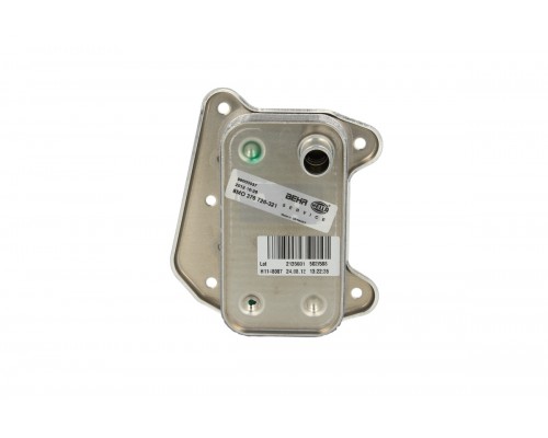 Радиатор масляный / теплообменник (двигатель OM646) MB Vito 639 2.2CDI 03- 8MO376726-321 HELLA (Германия)