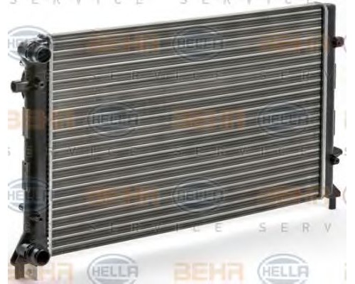 Радиатор охлаждения (650x445x32.5мм) VW Caddy III 1.6TDI / 2.0TDI 2007-2015 8MK376774-044 HELLA (Германия)