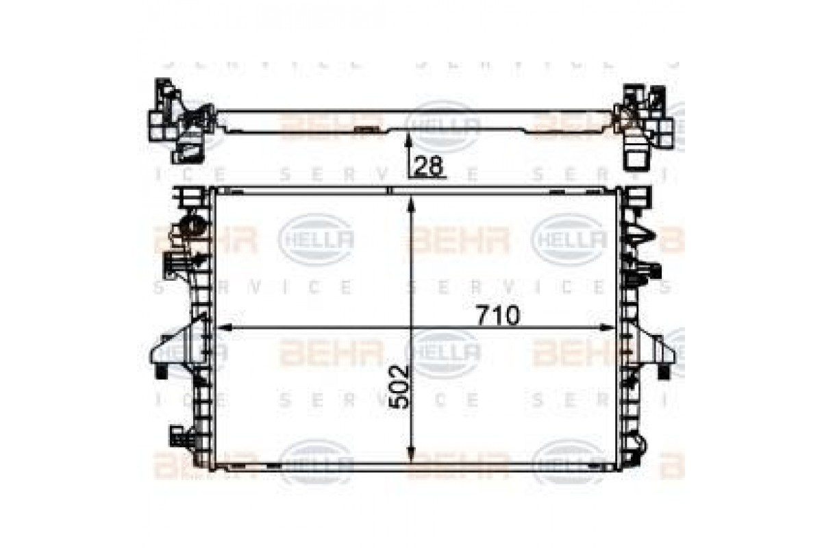 Радиатор охлаждения VW Transporter T5 2.0TDI / 2.0BiTDI / 2.0TSI (бензин) 2009-2015 8MK376787-751 HELLA (Германия) Радиатор охлаждения VW Transporter T5 2.0TDI / 2.0BiTDI / 2.0TSI (бензин) 2009-2015 8MK376787-751 HELLA (Германия)