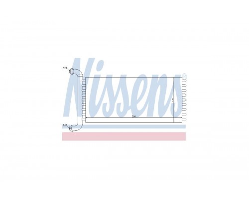 Радиатор печки (360х170х42мм) MB Vito 639 2003- 72037 NISSENS (Дания)