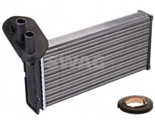 Радиатор печки (без кондиционера, 306х157х42мм) VW Transporter T4 1990-2003 30915914 SWAG (Германия)