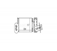 Радиатор печки (с кондиционером, 232х157х42мм) VW Transporter T4 1990-2003 D6W007TT THERMOTEC (Польша)