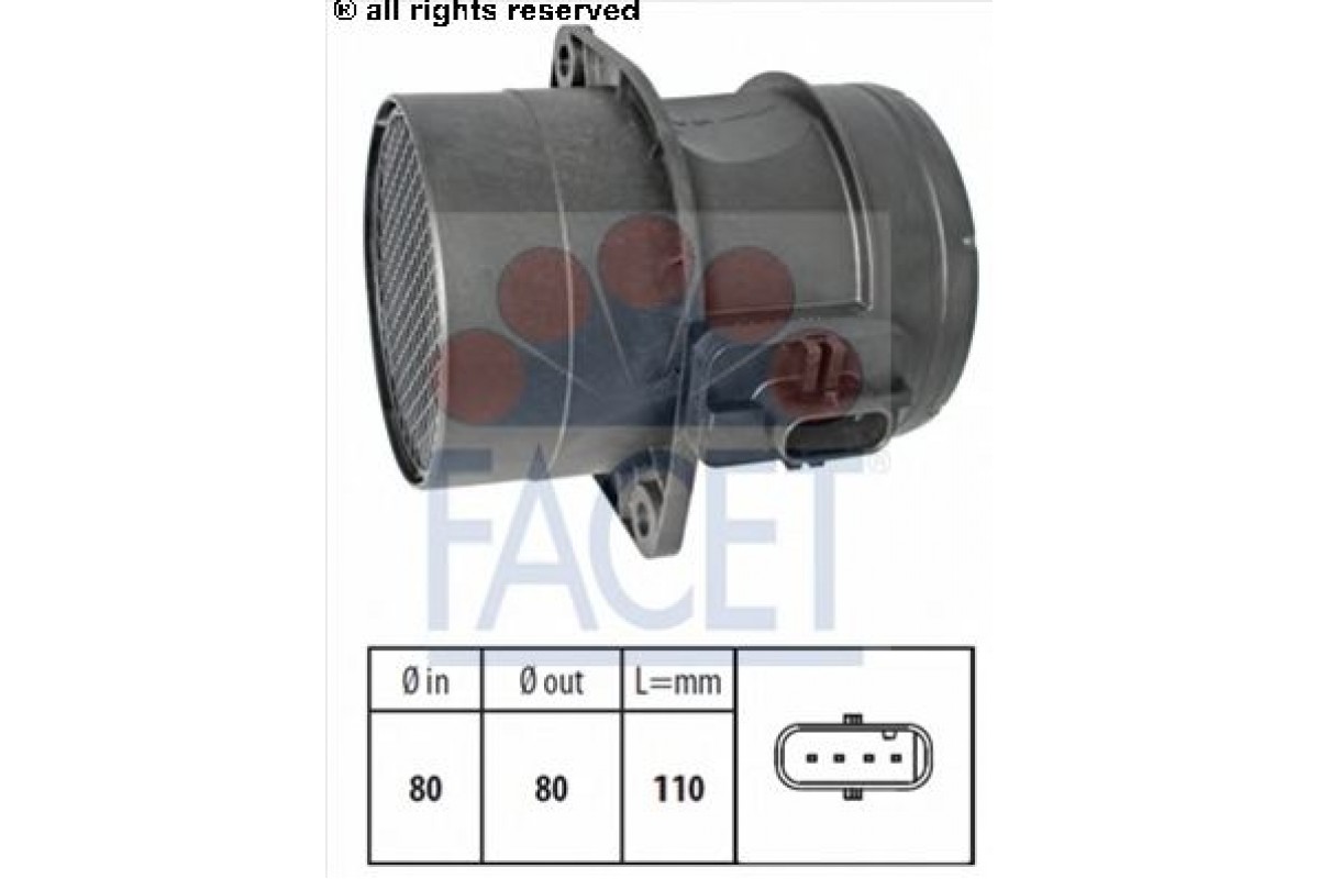 Расходомер воздуха VW Transporter T5 2.0TDI / 2.0BiTDI 2003-2009 10.1446 FACET (Италия) Расходомер воздуха VW Transporter T5 2.0TDI / 2.0BiTDI 2003-2009 10.1446 FACET (Италия)