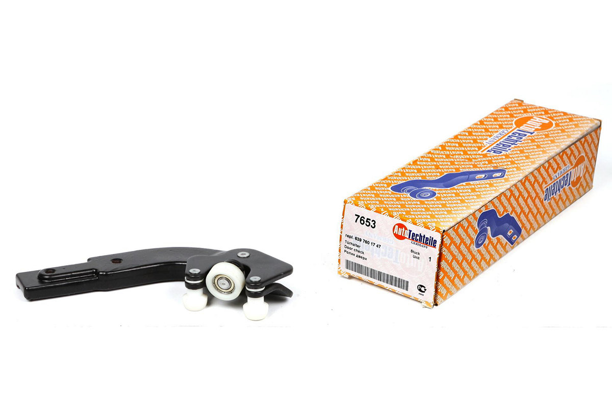 Ролик боковой двери нижний (с кронштейном) MB Vito 639 2003- 7653 AUTOTECHTEILE (Германия)