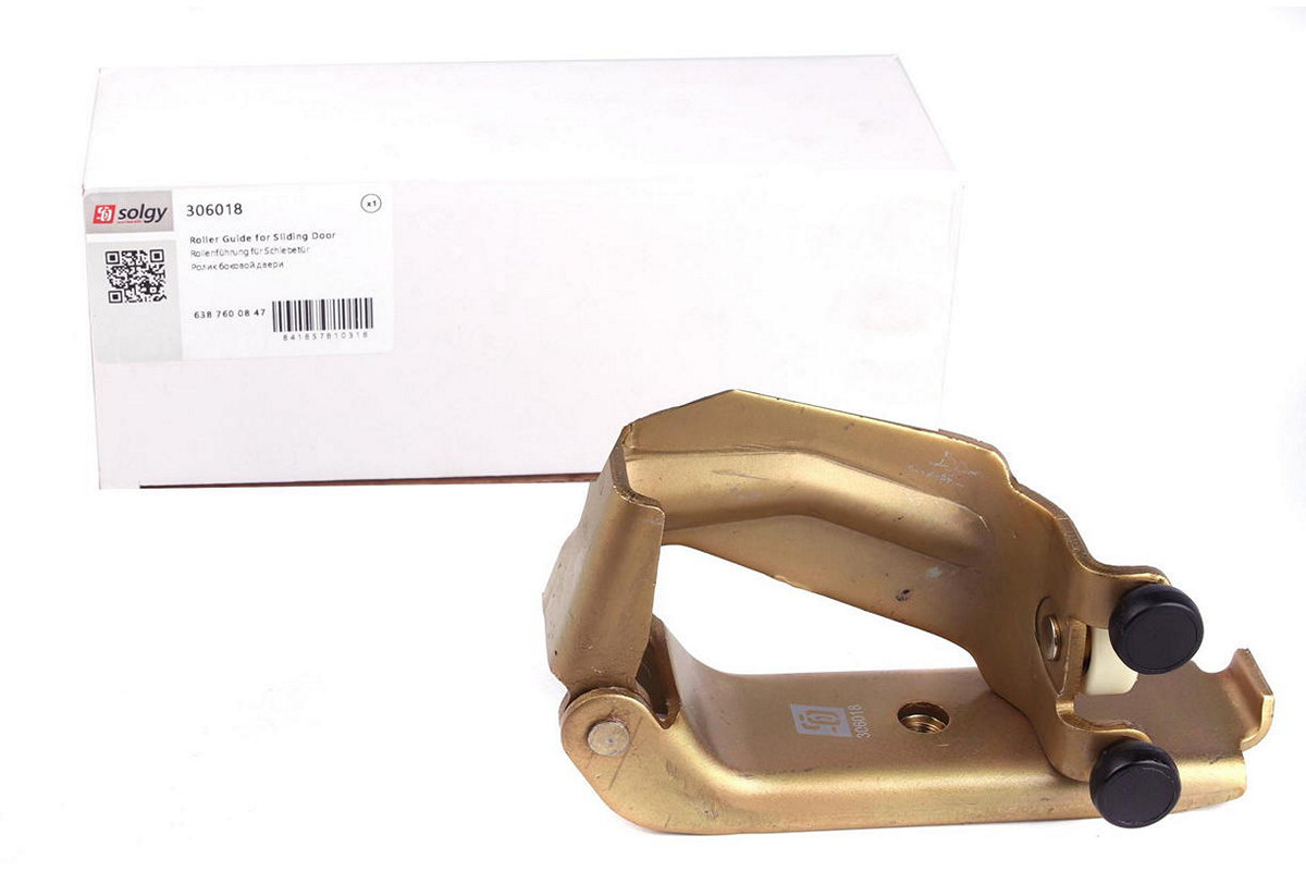 Ролик боковой двери средний (с кронштейном) MB Vito 638 1996-2003 306018 SOLGY (Испания)