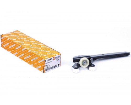 Ролик левой боковой двери нижний (с кронштейном) VW Caddy III 04- 8430.07 AUTOTECHTEILE (Германия)