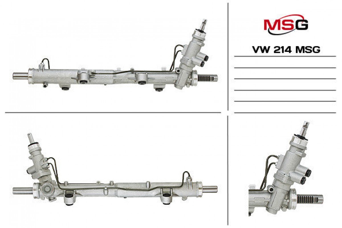 Рулевая рейка VW Transporter T5 2003-2015 VW214 MSG (Италия) Рулевая рейка VW Transporter T5 2003-2015 VW214 MSG (Италия)