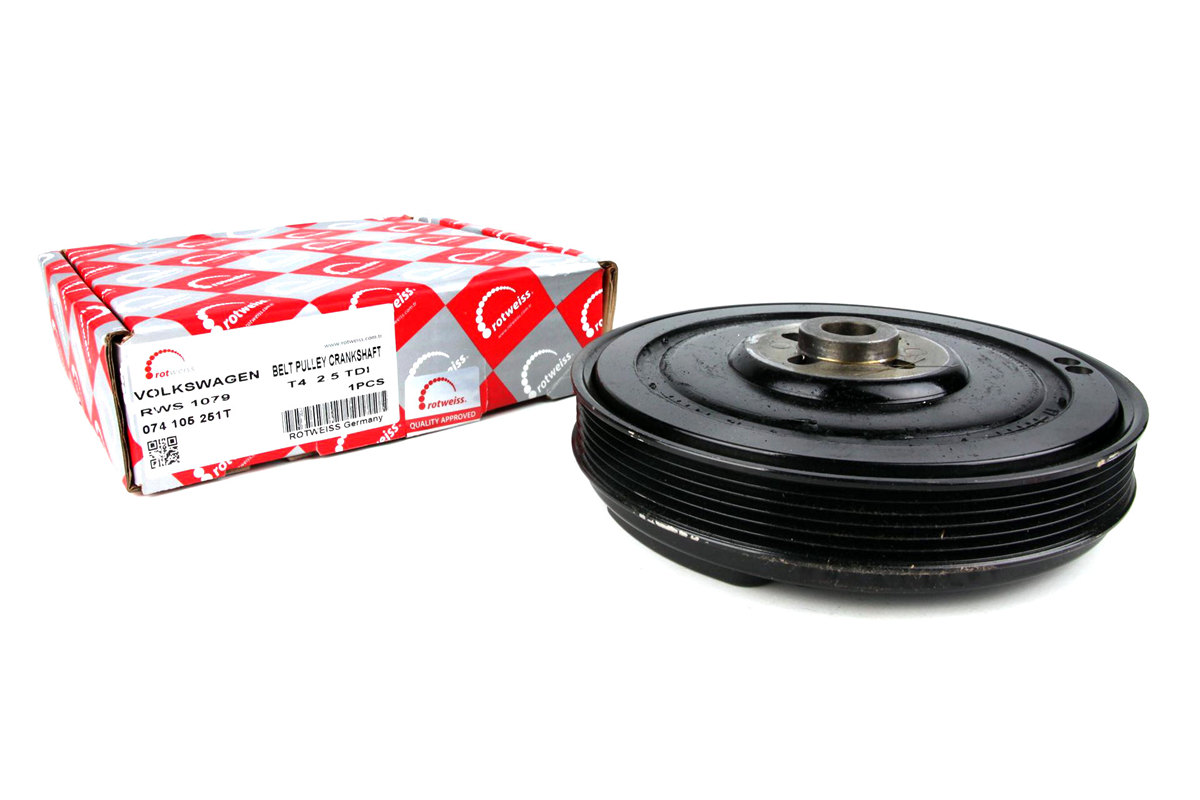 Шкив коленвала VW LT 2.5TDI / 2.5SDI 1996-2006 RWS1079 ROTWEISS (Турция) Шкив коленвала VW LT 2.5TDI / 2.5SDI 1996-2006 RWS1079 ROTWEISS (Турция)