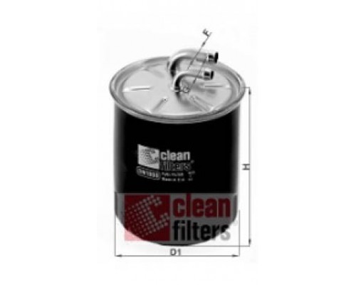 Топливный фильтр (без датчика, две трубки) MB Vito 638 2.2CDI DN1908 CLEAN FILTERS (Италия)