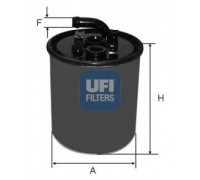 Топливный фильтр (без датчика, одна трубка) MB Vito 638 2.2CDI 24.416.00 UFI (Италия)