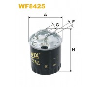 Топливный фильтр MB Vito 639 2.2CDI (под датчик, двигатель OM651) 2010- WF8425 WIX (Польша)