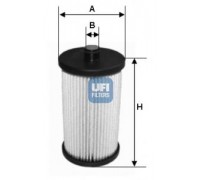 Топливный фильтр VW LT 2.8TDI 116kW 1996-2006 26.057.00 UFI (Италия)