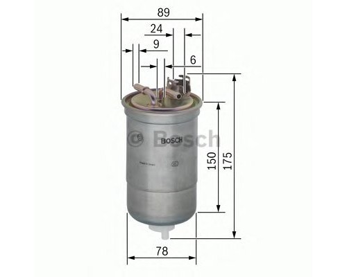 Топливный фильтр VW Transporter T4 1.9D / 1.9TD / 2.4D / 2.5TDI 90-03 0450906267 BOSCH (Германия)