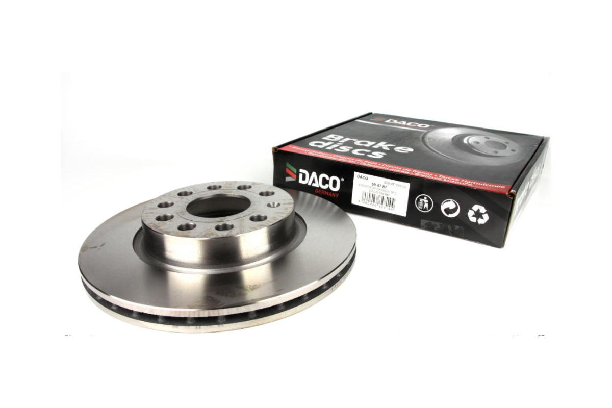 Тормозной диск передний (280х22mm) VW Caddy III 04- 604787 DACO (Польша)